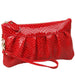 Fashion Serpentine Women's Handbag Genuine Leather Small Soft Clutches