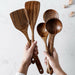 7pcs/set  Teak Natural Wood Utensils Special Nano Skimmer Cooking Tool Set