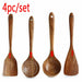 7pcs/set  Teak Natural Wood Utensils Special Nano Skimmer Cooking Tool Set