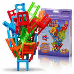18pcs/set Board Game Balance Chairs Kids Stacking Game Toys