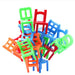 18pcs/set Board Game Balance Chairs Kids Stacking Game Toys