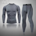 Sportswear Skin-Tight Inner Tracksuits Sets Men Clothing Sports Set ...