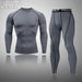 Sportswear Skin-Tight Inner Tracksuits Sets Men's Clothing 2 Pieces Sports Set