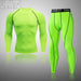 Sportswear Skin-Tight Inner Tracksuits Sets Men's Clothing 2 Pieces Sports Set