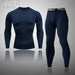 Sportswear Skin-Tight Inner Tracksuits Sets Men's Clothing 2 Pieces Sports Set