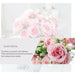 Artificial White Rose Flowers Silk Wedding Decorative Flower Bouquet Home Decor