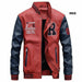 Leather Jacket Men Bomber Baseball Jacket Biker PU Faux Leather Slim Fit Jackets