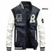 Leather Jacket Men Bomber Baseball Jacket Biker PU Faux Leather Slim Fit Jackets