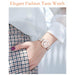 Women Fashion Diamond Wristwatches Stainless Steel Silver Mesh Strap Quartz Watches