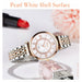 Women Fashion Diamond Wristwatches Stainless Steel Silver Mesh Strap Quartz Watches