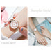 Women Fashion Diamond Wristwatches Stainless Steel Silver Mesh Strap Quartz Watches