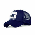 Baseball Cap Five-Pointed Star Mesh Caps Men Women Breathable Caps