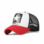 Baseball Cap Five-Pointed Star Mesh Caps Men Women Breathable Caps