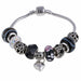 Pink Crystal Charm 925 Sterling Silver Bracelets Women Designer Murano Beads Jewelry