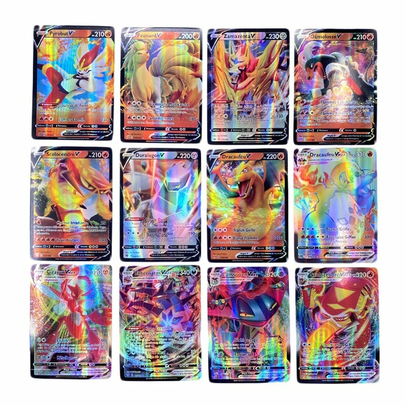 French Pokemon Cards 100 Tag Team 200 Gx 110 V 40 VMAX 20 MEGA 20 EX – Atom Oracle