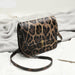 Fashion Retro Leather Leopard Print Shoulder Bag Women Designer Luxury Handbags