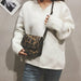 Fashion Retro Leather Leopard Print Shoulder Bag Women Designer Luxury Handbags