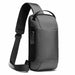Anti-Thief Cross-Body Backpack Waterproof USB Charging Shoulder Bags