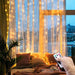 LED Fairy Garland Curtain Lights Remote Control USB String Lights For New Year Christmas Decorations