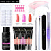 Acrylic Gel Poly Nail Gel Kit UV Gel Polish Enhancement Manicure Set