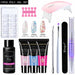 Acrylic Gel Poly Nail Gel Kit UV Gel Polish Enhancement Manicure Set