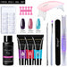 Acrylic Gel Poly Nail Gel Kit UV Gel Polish Enhancement Manicure Set