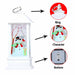 Christmas Lantern Santa Deer Snowman Lamp For Home Party New Year Decoration
