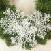 30pcs Christmas Party White Snowflake Decor For home Hanging Pendants New Year Gifts Xmas Tree Ornaments Decoration