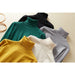 Winter Solid Turn-Down Collar Women Pullovers Turtleneck Knitted  Sweater