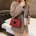 Designer PU Leather Crossbody Bags Women Fashion Rivet Chain Luxury Shoulder Handbag