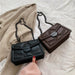 Designer PU Leather Crossbody Bags Women Fashion Rivet Chain Luxury Shoulder Handbag
