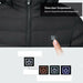 Men Winter Warm USB Heating Jackets Smart Thermostat Hooded Waterproof Jackets