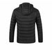 Men Winter Warm USB Heating Jackets Smart Thermostat Hooded Waterproof Jackets
