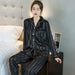 Luxury Pajama Suit Imitation Silk Pajamas Couple Sleepwear Men & Women Nightwear
