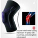 Knee Patella Protector Brace Silicone Spring Compression Knee Support Pad