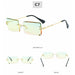 Retro All Season Sunglasses Women Brand Designer Gradient Cutting Lens Ladies Frameless Eyeglasses