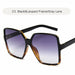 Luxury Oversize Square Sunglasses Women Big Frame Gradient Sun Glasses