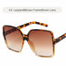 Luxury Oversize Square Sunglasses Women Big Frame Gradient Sun Glasses