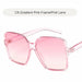 Luxury Oversize Square Sunglasses Women Big Frame Gradient Sun Glasses