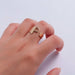 Chunky Wide Hollow A-Z Letter Ring Adjustable Initial Alphabet Ring