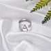 Chunky Wide Hollow A-Z Letter Ring Adjustable Initial Alphabet Ring