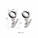 New Hip-Hop Rabbit Earrings Rhinestone Stainless Steel Dangle Earrings Women Fashion Jewelry