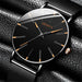 Minimalist Men Fashion Ultra Thin Watches Simple Men Stainless Steel Mesh Belt Watch