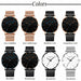 Minimalist Men Fashion Ultra Thin Watches Simple Men Stainless Steel Mesh Belt Watch