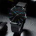 Minimalist Men Fashion Ultra Thin Watches Simple Men Stainless Steel Mesh Belt Watch