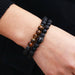 3Pc/Sets Matte Beads Stone Charm Bracelets Men Women Vintage Jewelry
