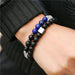 3Pc/Sets Matte Beads Stone Charm Bracelets Men Women Vintage Jewelry