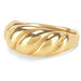 Gold Silver Twisted Croissants Rings Geometric Threads Rings Women Jewelry