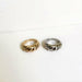Gold Silver Twisted Croissants Rings Geometric Threads Rings Women Jewelry
