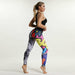 Painted Leggings Women Graffiti Fitness Leggings High Waist Workout Yoga Pants